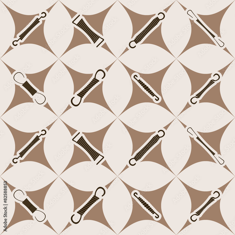 Fototapeta premium Seamless background with Springs for your design