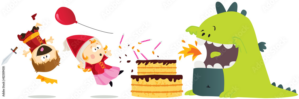 Joyeux Anniversaire Dragon Stock Vector Adobe Stock Joyeux Anniversaire Dragon Stock Vector Adobe Stock