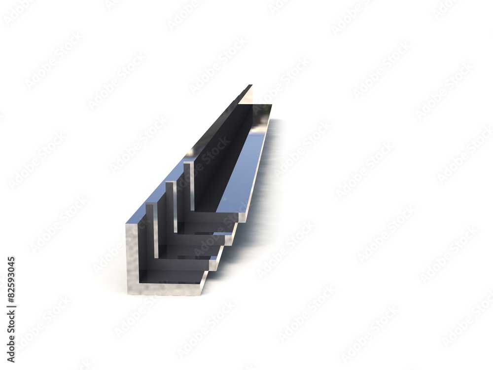 Metallurgical materials on a white background Metallurgical materials on a white background