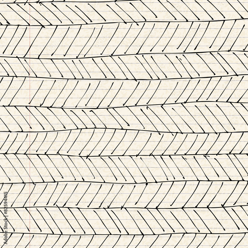 Patterns on a sheet of lined paper Patterns on a sheet of lined paper