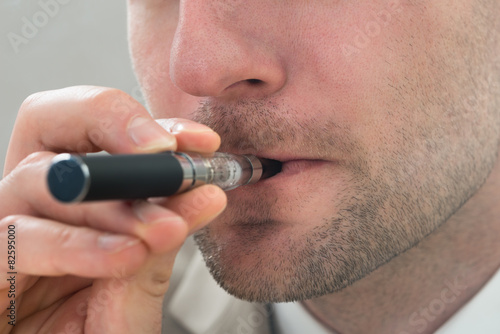 Man With Electronic Cigarette