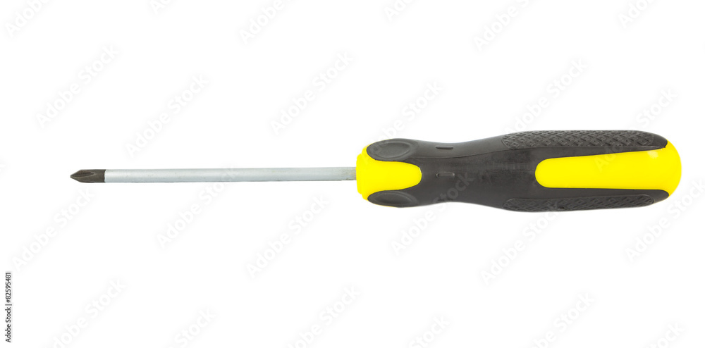 Black and yellow screwdriver Black and yellow screwdriver