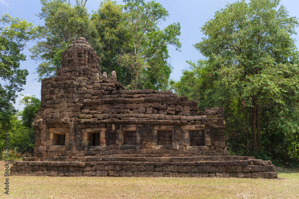 Naklejka premium Hindu sanctuary situated name Tamuen stone castle