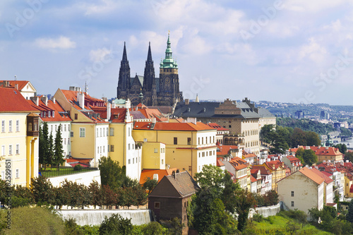 Old Prague panorama with sityscape of Hradcany