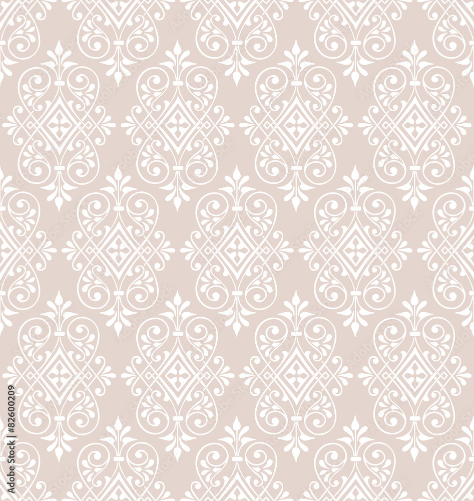 Classic seamless wallpaper background pattern Stock Vector