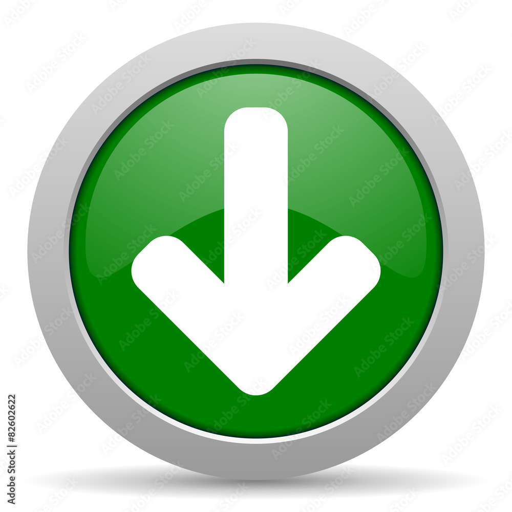 download arrow green glossy web icon download arrow green glossy web icon
