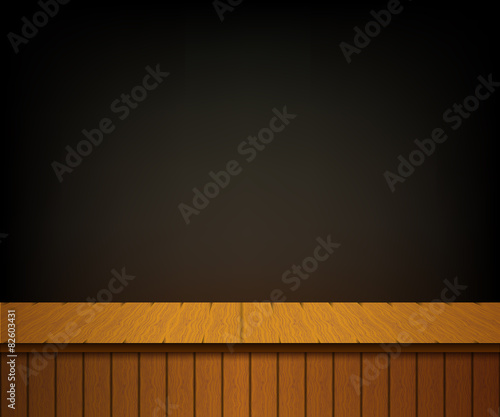 Background with wooden theater scene. Banner for your cultural e