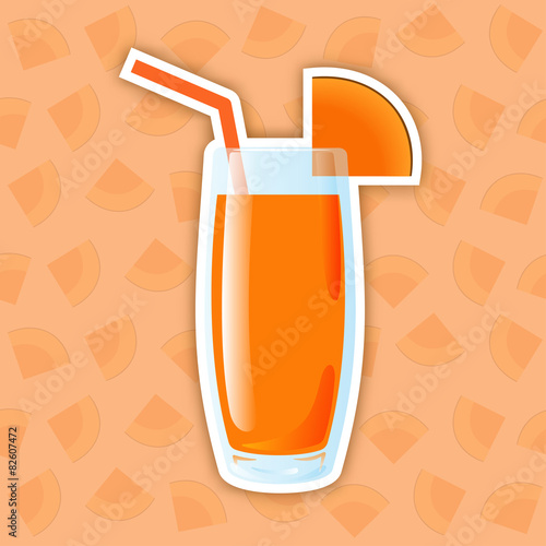 Juice Icon. Pumpkin