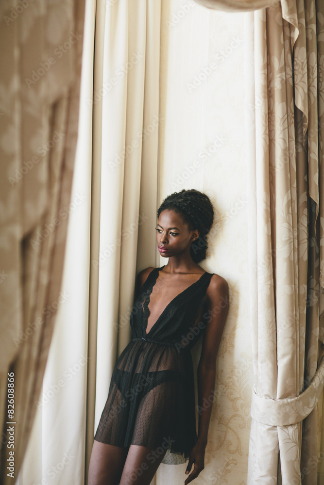 Fototapeta premium Young black woman