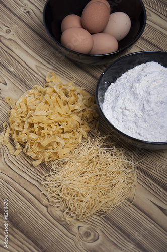 Produstion of homemade pasta