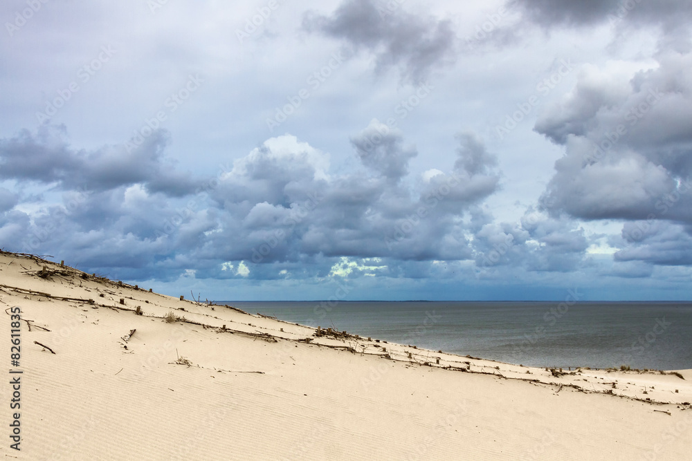 Sand dunes on the Baltic sea