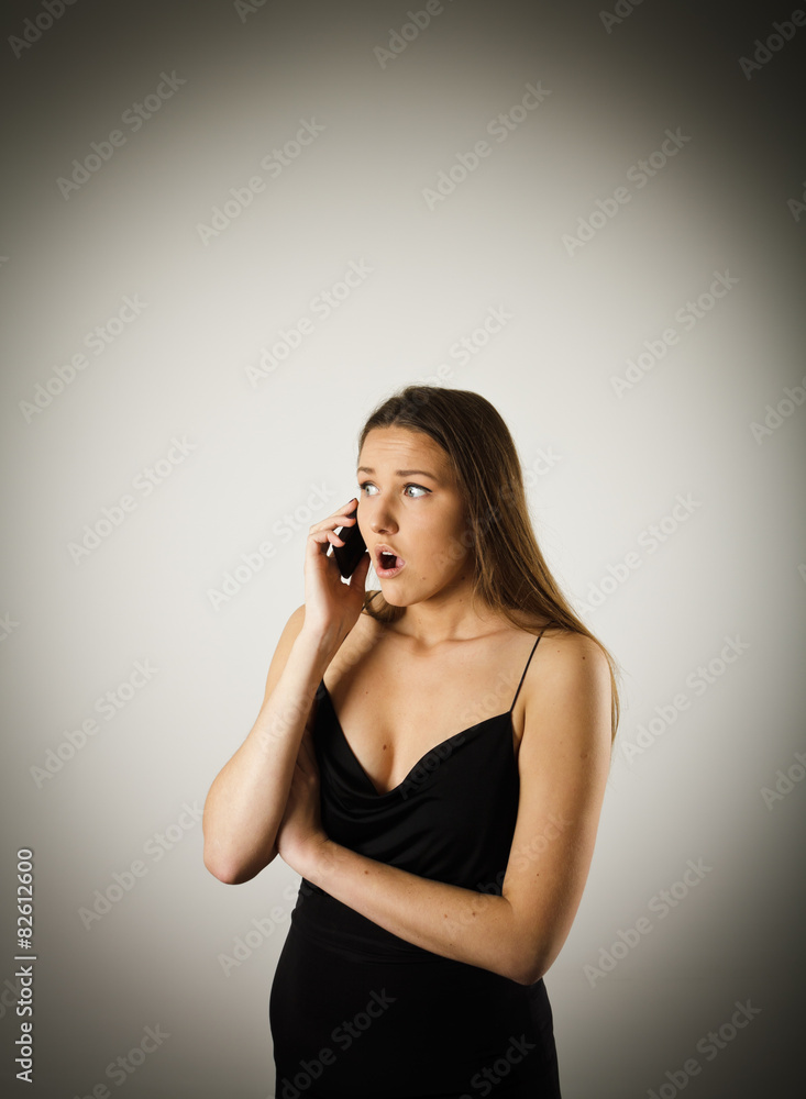 Fototapeta premium Woman on the phone