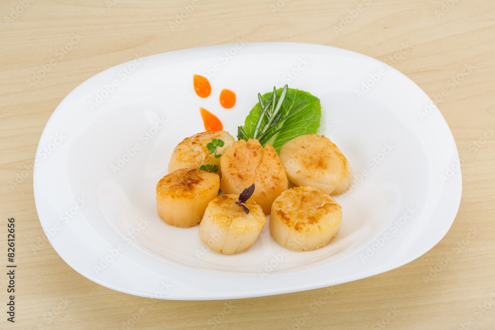 Grilled scallops Grilled scallops