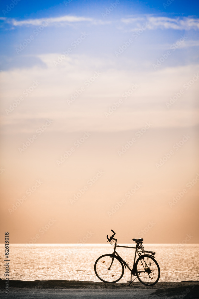Fototapeta premium Bicycle at the Coast