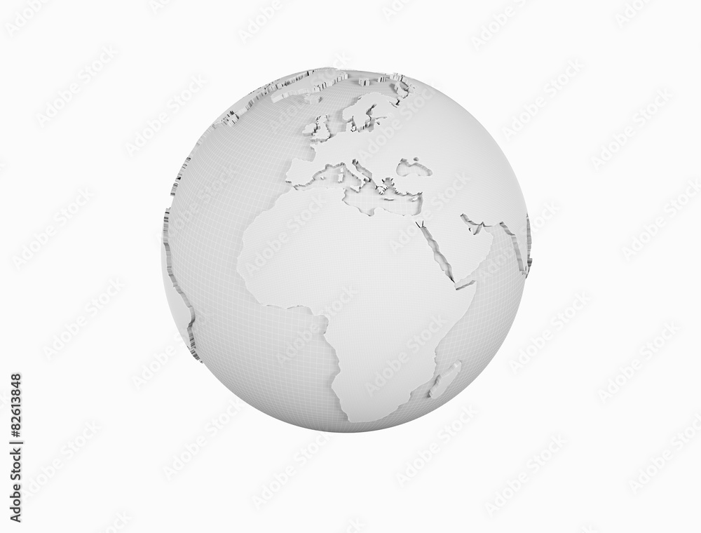 Wire frame world globe Wire frame world globe