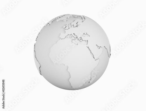 Wire frame world globe