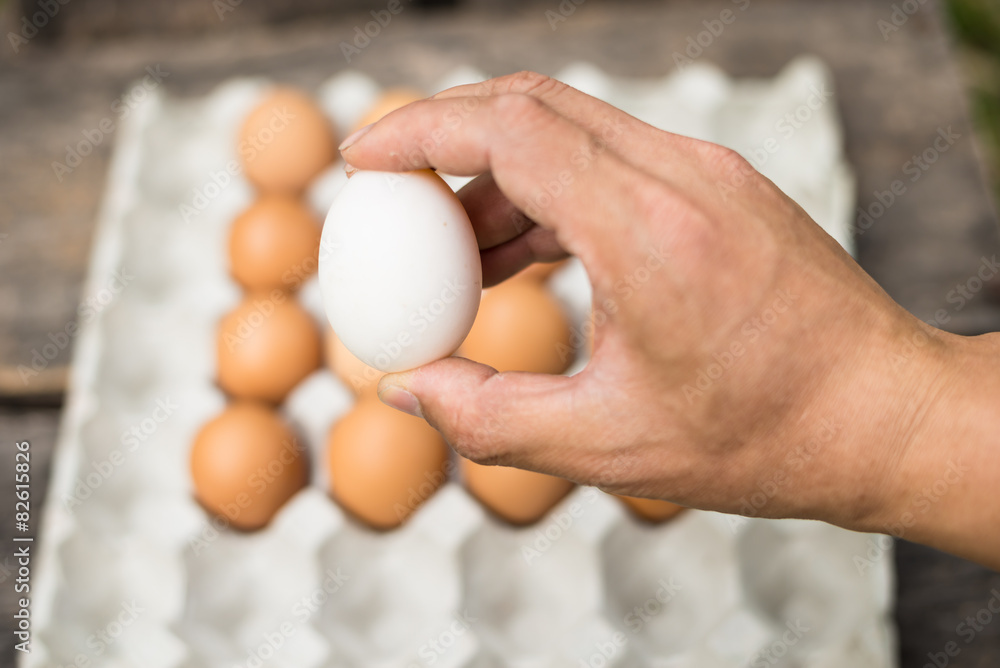Eggs in the package Eggs in the package
