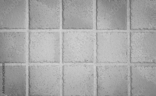 Wallpaper Mural White earthenware floor tile seamless background and texture Torontodigital.ca
