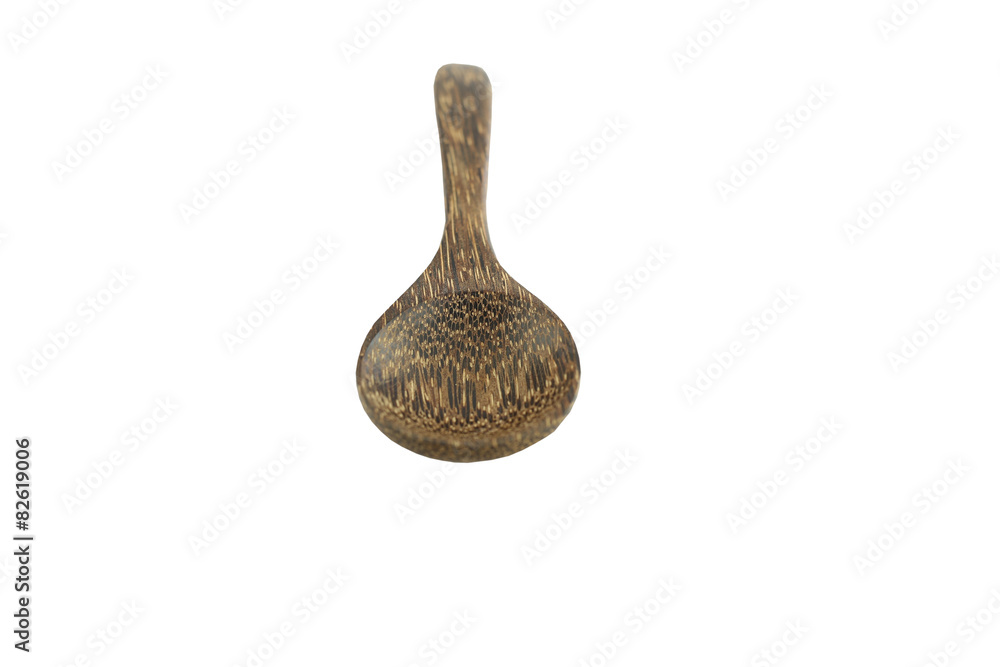 Wooden spoon on white background. Wooden spoon on white background.