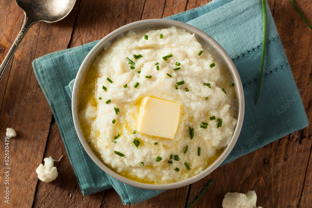 Homemade Organic Mashed Cauliflower Homemade Organic Mashed Cauliflower