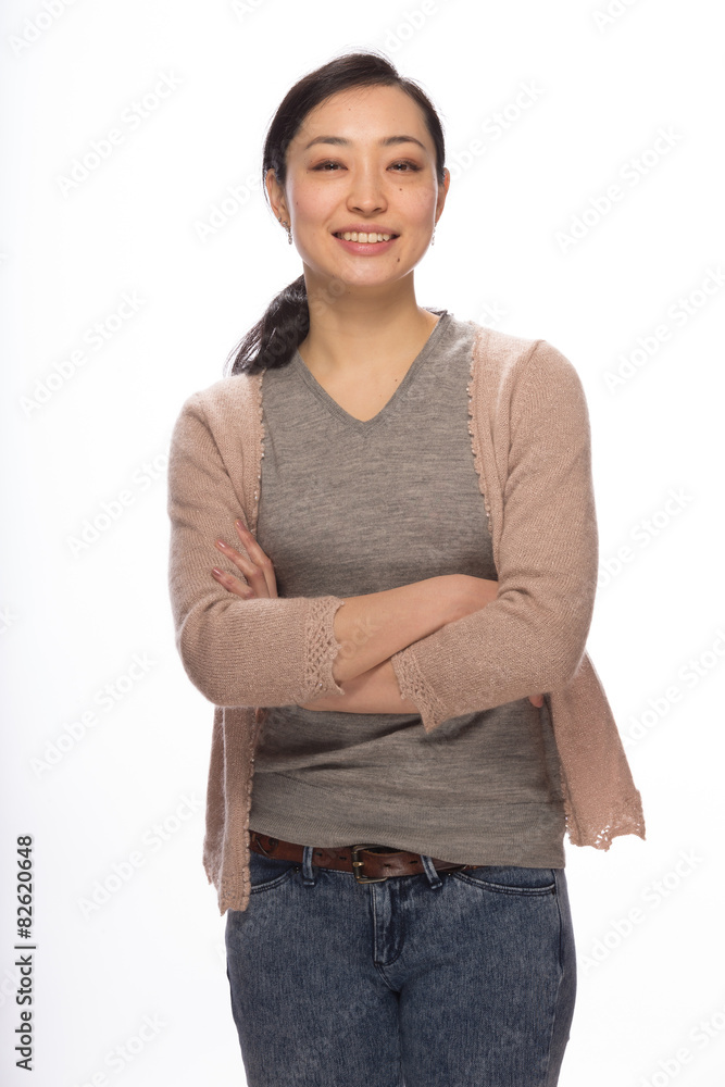 Young Asian woman in studio smile happy face portrait Young Asian woman in studio smile happy face portrait