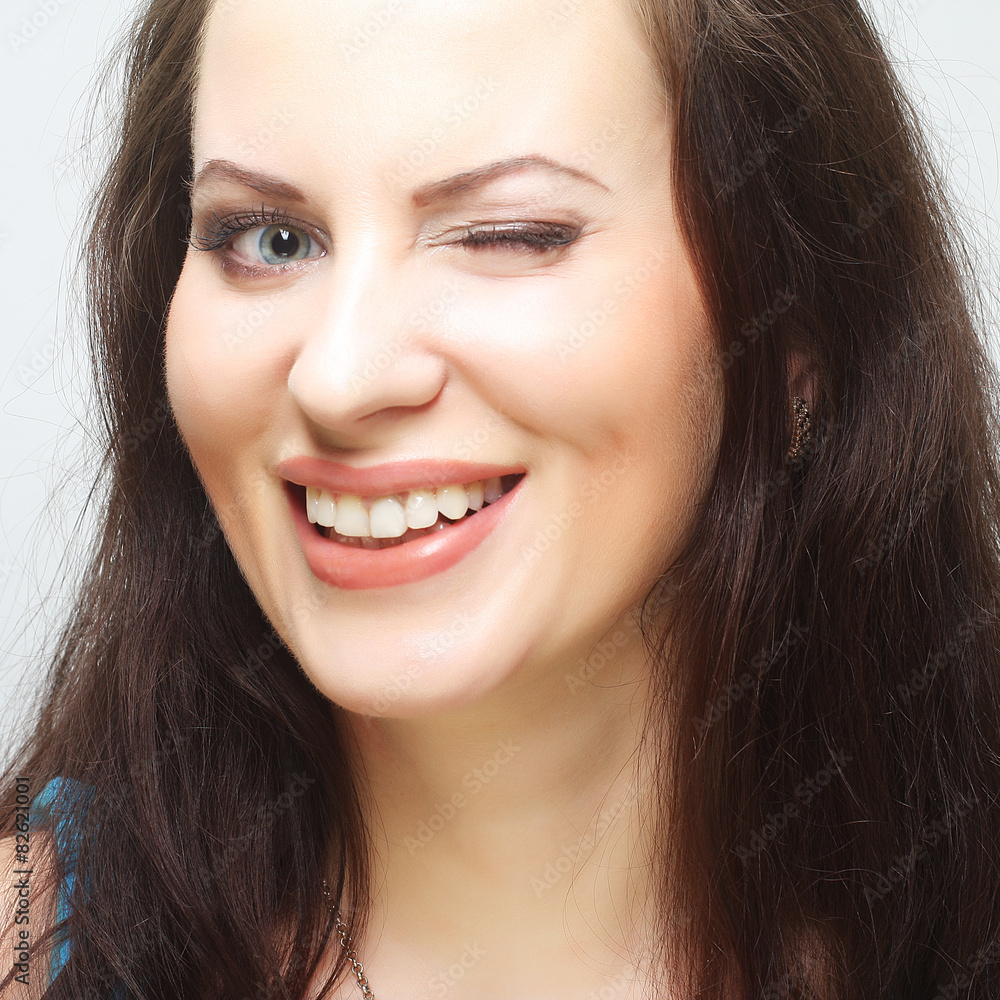 beautiful woman with big happy smile beautiful woman with big happy smile