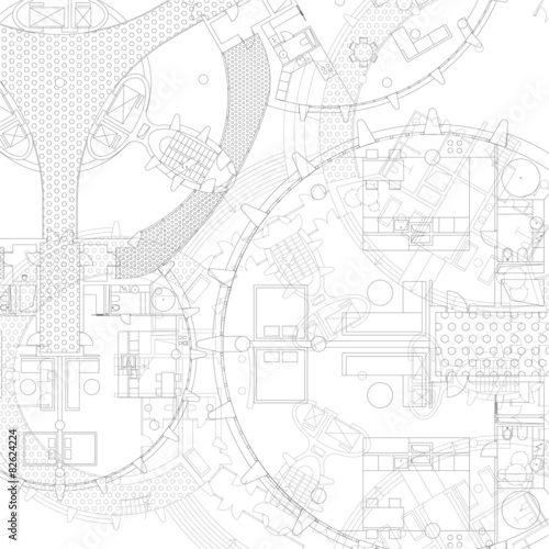 Blueprint. Architectural background.
