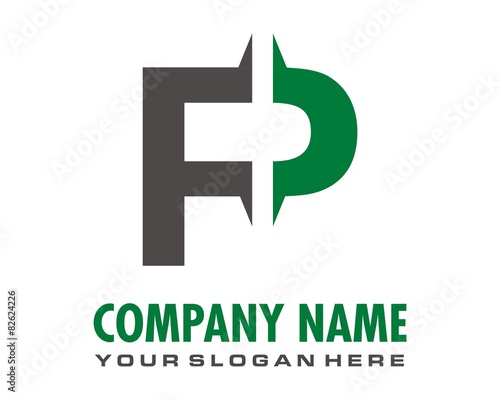 P logo image vector