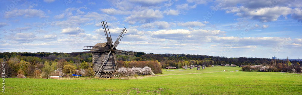 Windmills in the spring