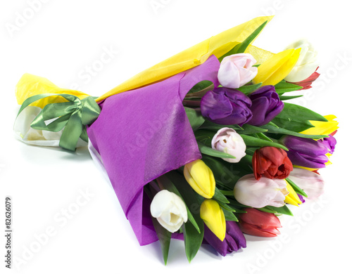 Fototapeta Naklejka Na Ścianę i Meble -  Bouquet of tulips
