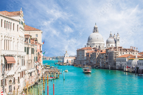 The Grand Canal and Basilica Santa Maria della in Venice, Italy © orpheus26
