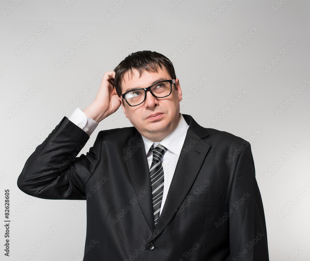 Businessman think, idea Businessman think, idea