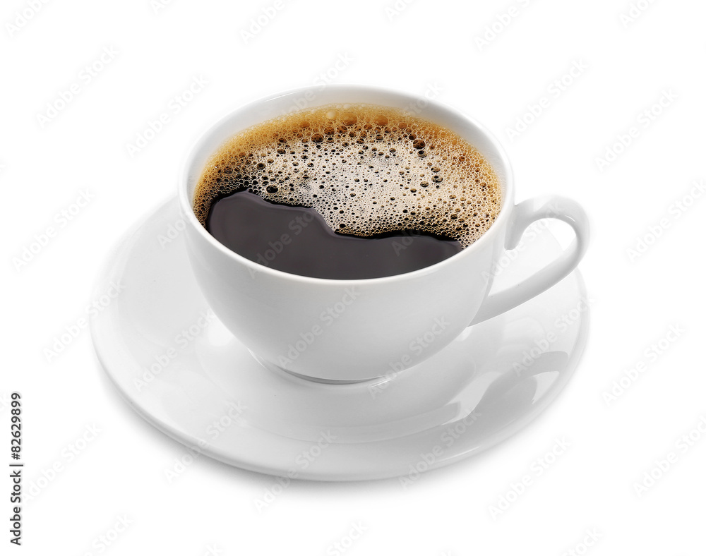 Fototapeta premium Cup of coffee isolated on white