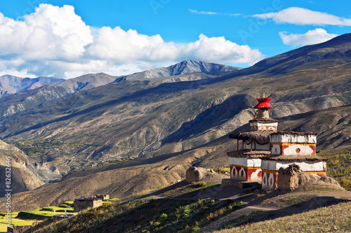 Ancient Bon stupa in Dolpo, Nepal