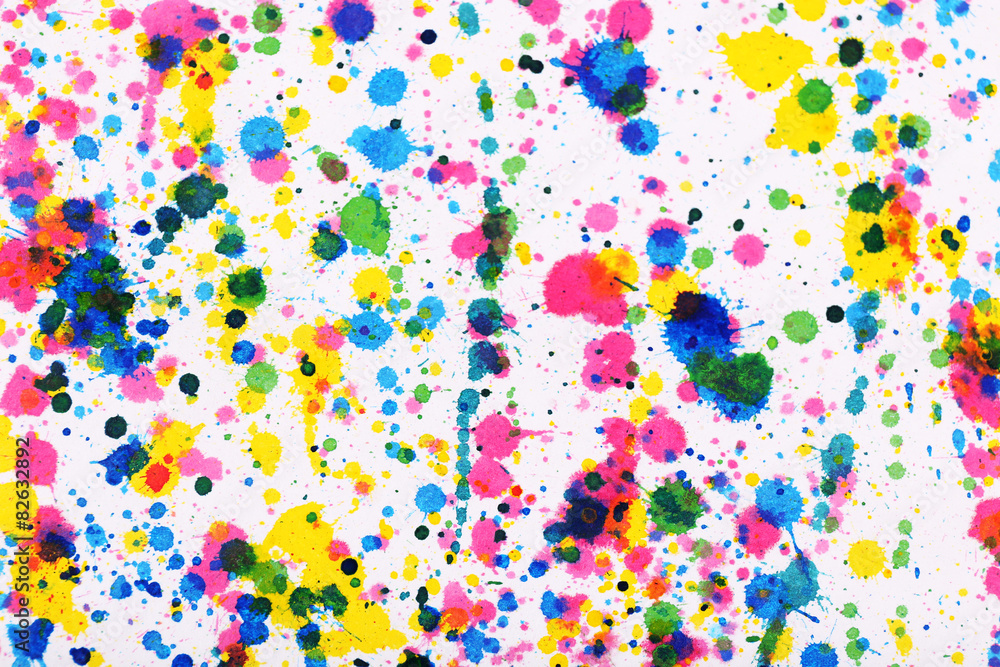 Colorful splashes of paint as background Colorful splashes of paint as background