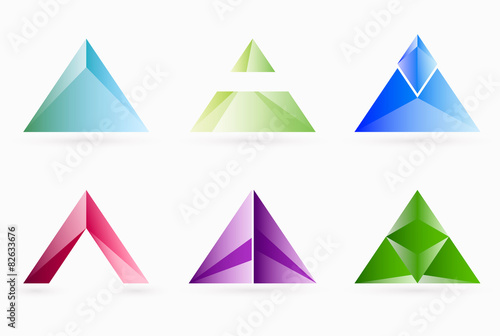 triangle Business abstract logo template