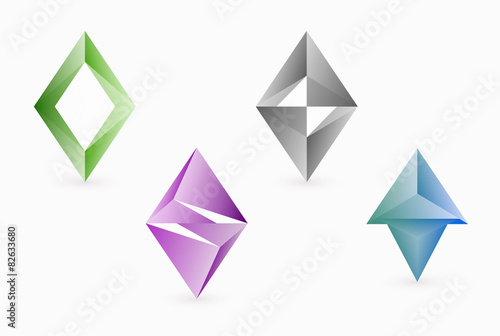 diamonds Business abstract logo template
