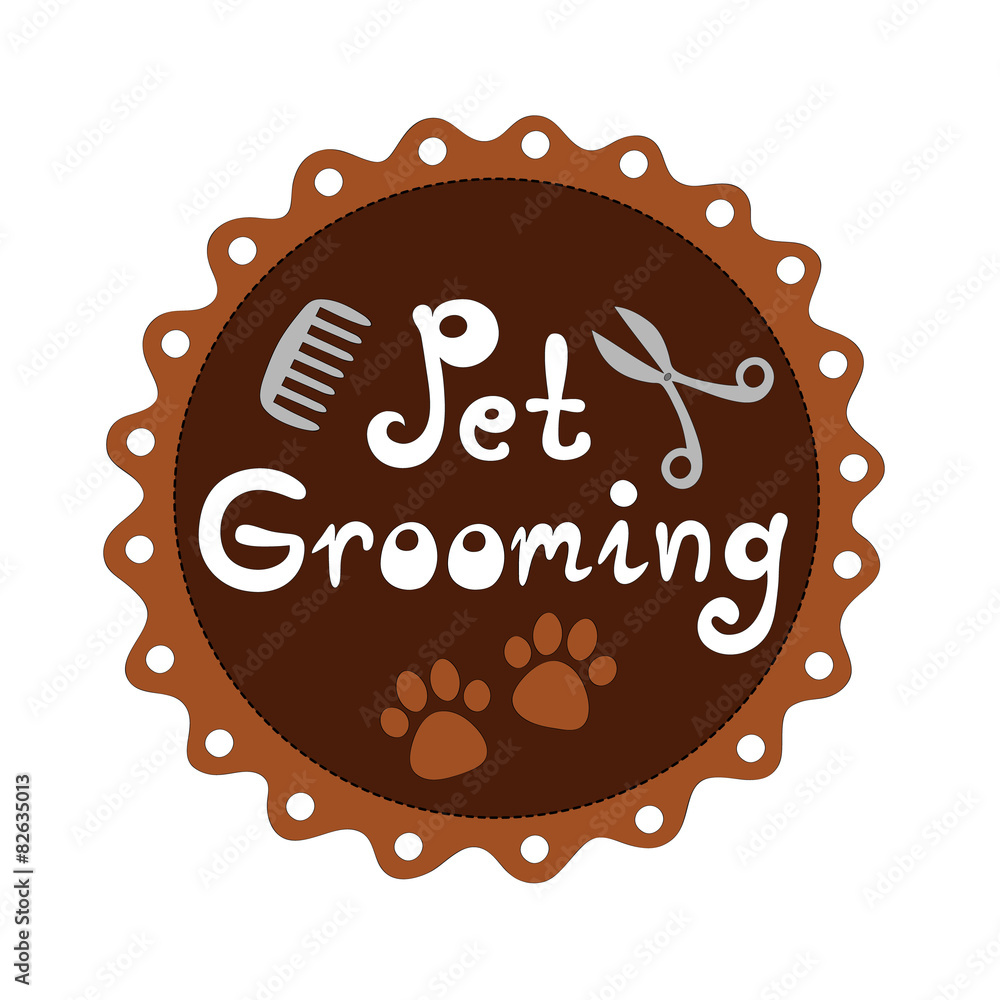 Pet grooming vector illustration Pet grooming vector illustration