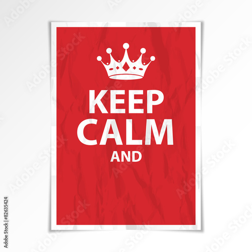 Keep calm poster