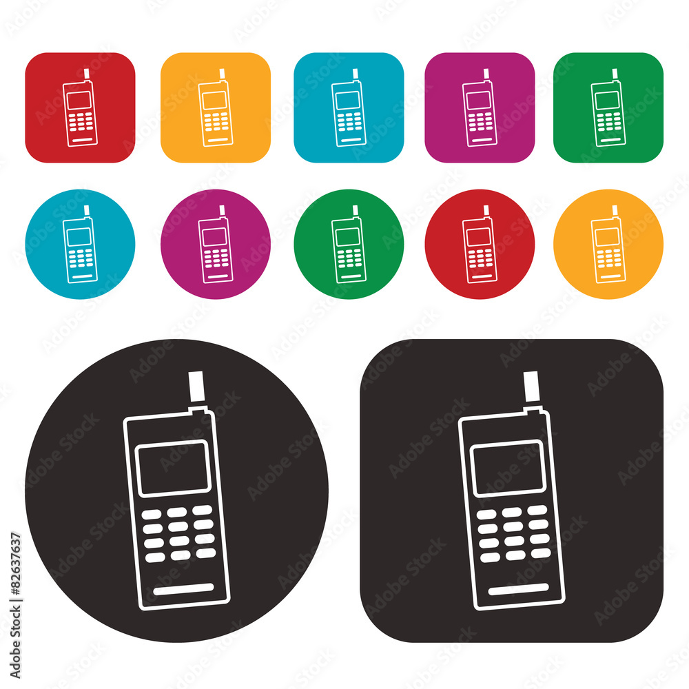 Phone icon. Vector illustration Phone icon. Vector illustration
