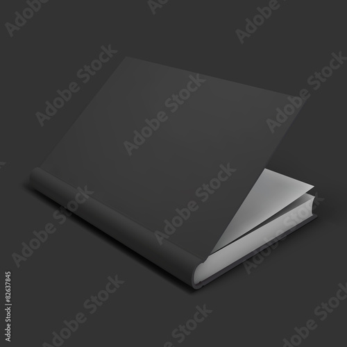 Blank book, textbook, booklet or notebook mockup.