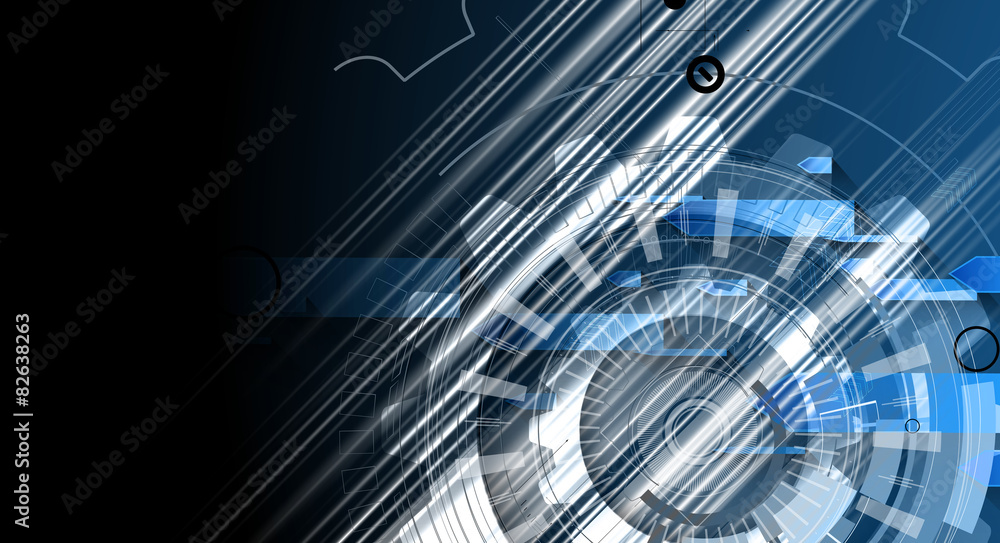 Fototapeta premium New future technology concept abstract background