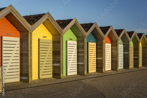 Colourful Beach Huts photo