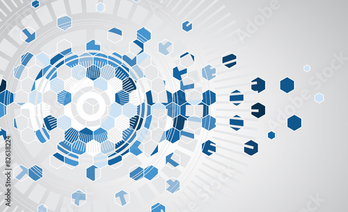 New future technology concept abstract background