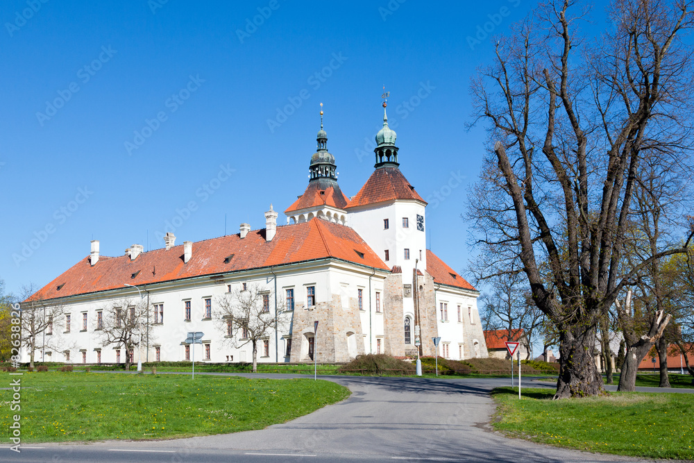 baroque Smecno castle, Central Bohemia, Czech republic, Europe