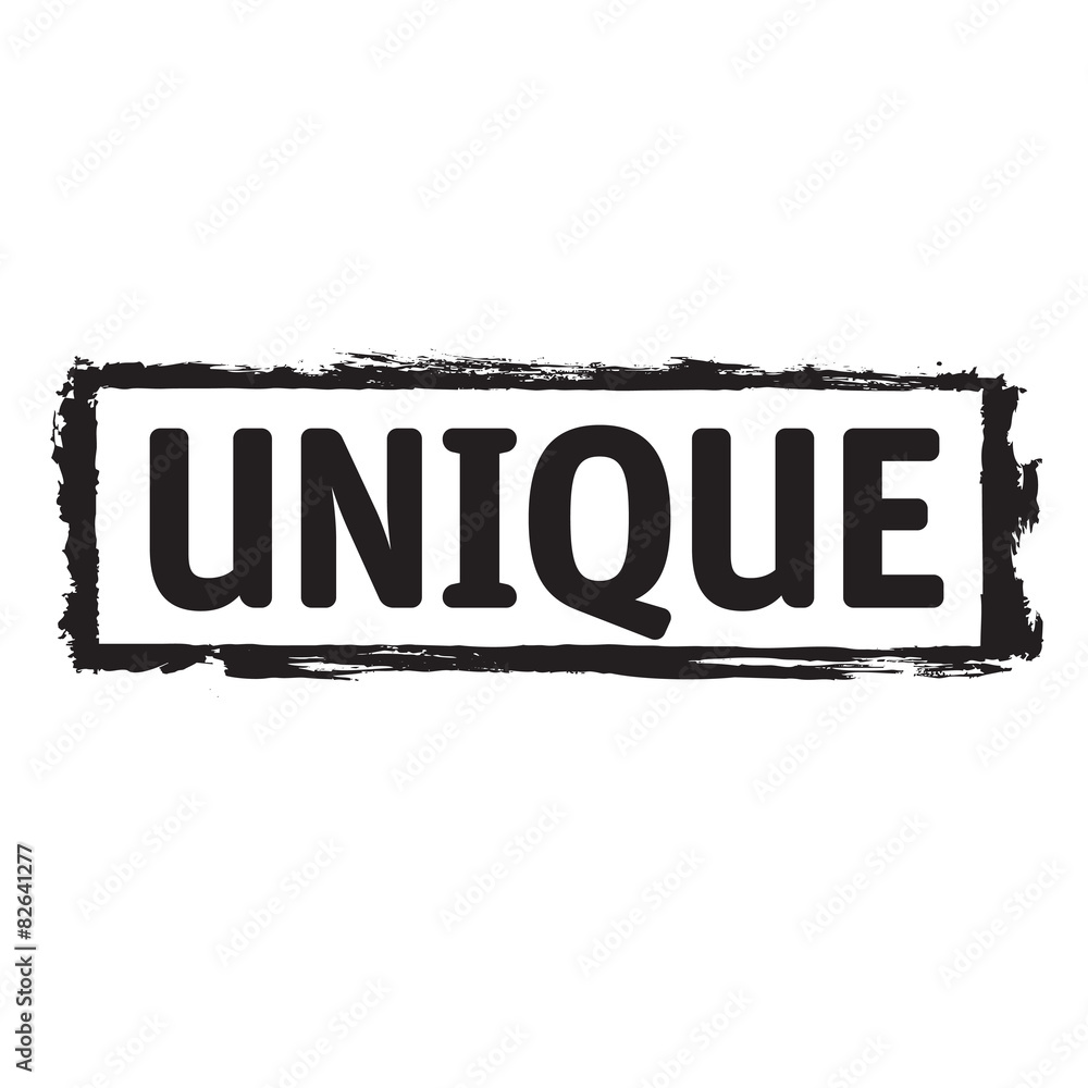Black vector grunge stamp UNIQUE Black vector grunge stamp UNIQUE