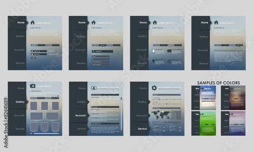 Design vector template interface