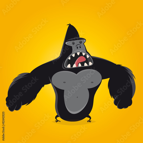 gorilla affe cartoon