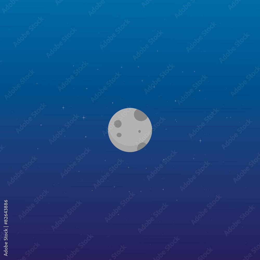 Flat moon, night, moon phase, fullmoon, astronomy Flat moon, night, moon phase, fullmoon, astronomy