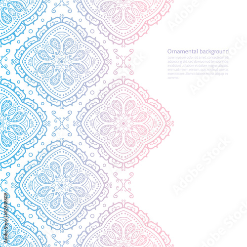 Vector ornate border background